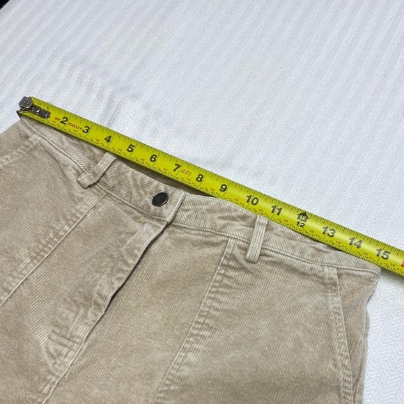 Mystree Pants Corduroy Flare Cabincore Gorpcore Beige Tan Size Large Size 30 - Picture 3 of 7